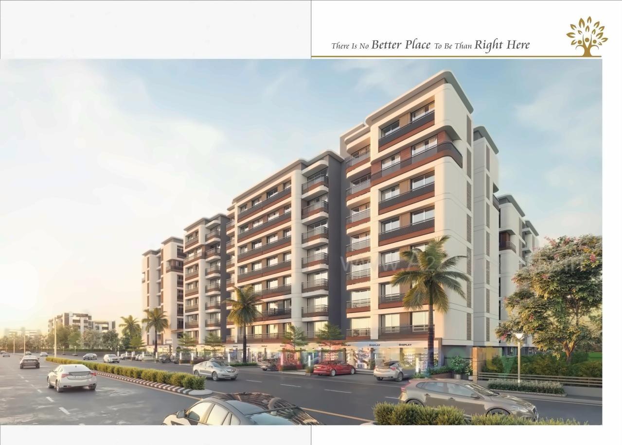 3D Elevation of real estate project Shreedhar Family located at Vastral, Ahmedabad, Gujarat