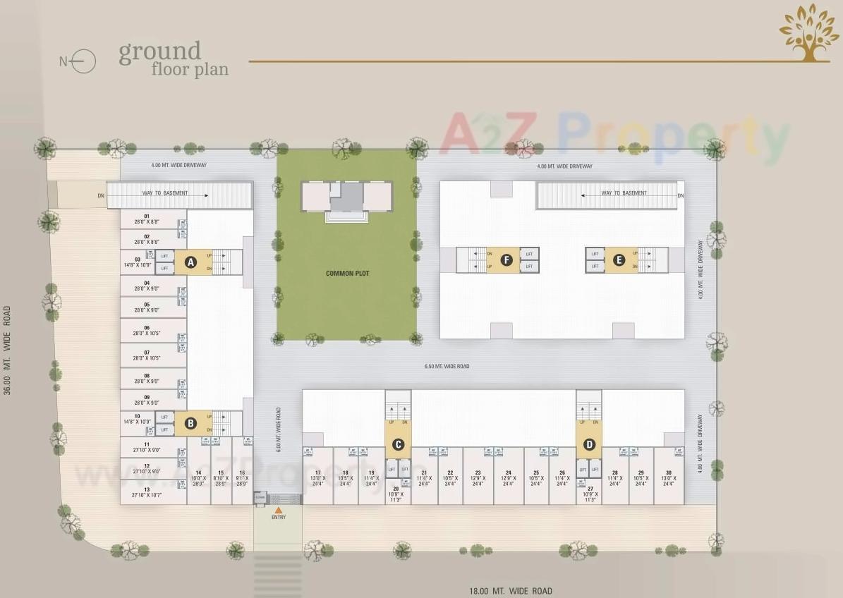 Layout of real estate project Shreedhar Family located at Vastral, Ahmedabad, Gujarat