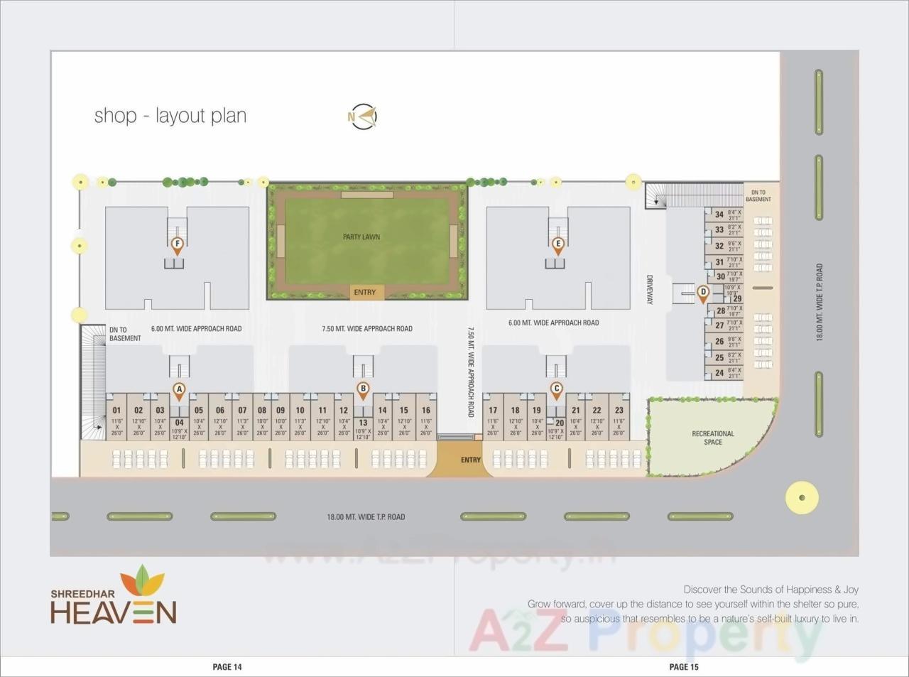 Layout of real estate project Shreedhar Heaven located at Odhav, Ahmedabad, Gujarat