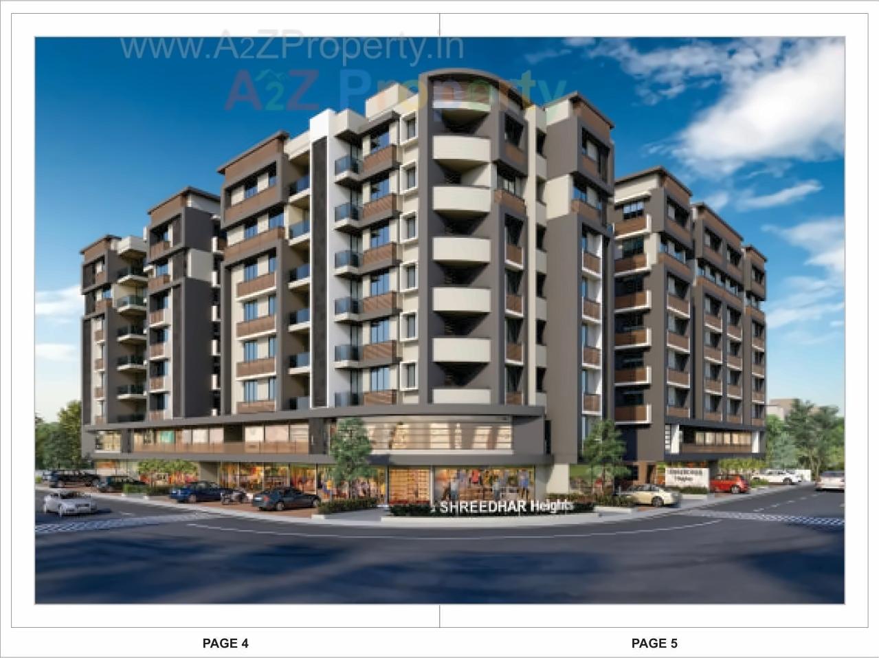 3D Elevation of real estate project Shreedhar Heights located at Odhav, Ahmedabad, Gujarat
