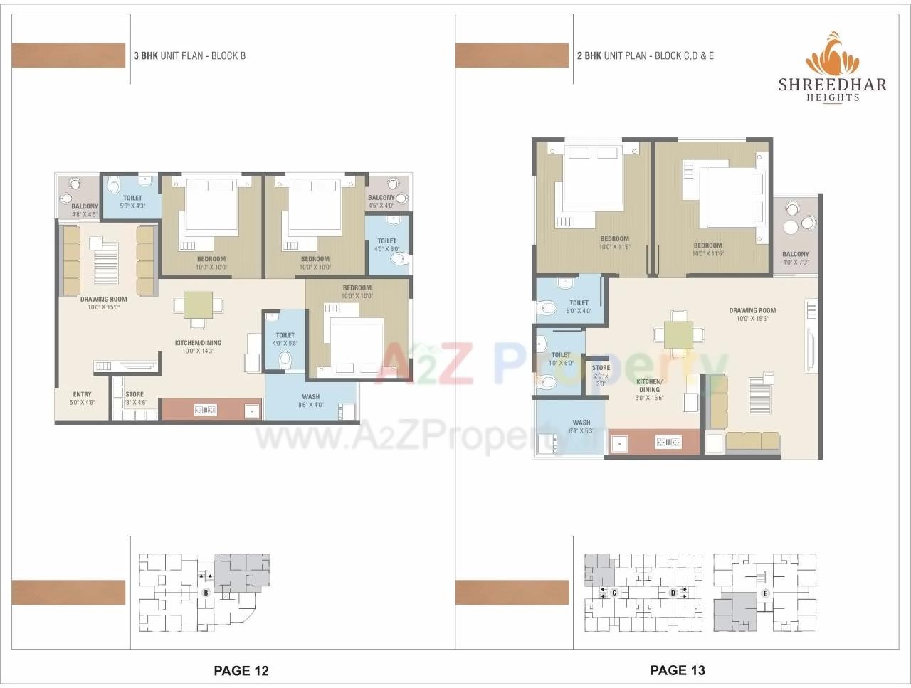 Layout of real estate project Shreedhar Heights located at Odhav, Ahmedabad, Gujarat