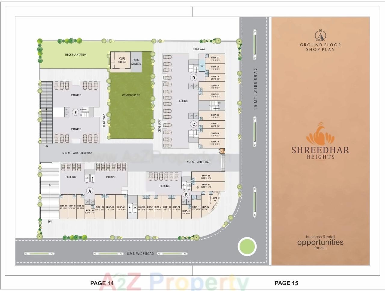 Layout of real estate project Shreedhar Heights located at Odhav, Ahmedabad, Gujarat