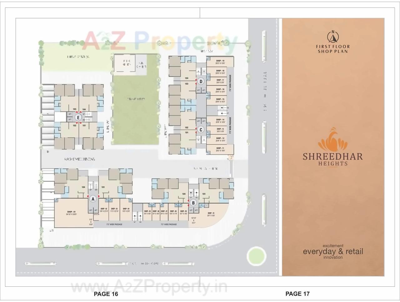 Layout of real estate project Shreedhar Heights located at Odhav, Ahmedabad, Gujarat