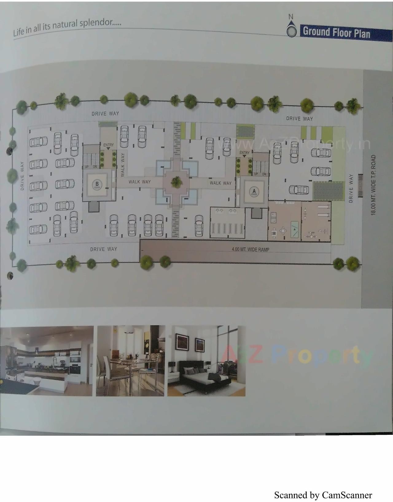 Layout of real estate project Shreedhar Nest located at Koteshwar, Ahmedabad, Gujarat