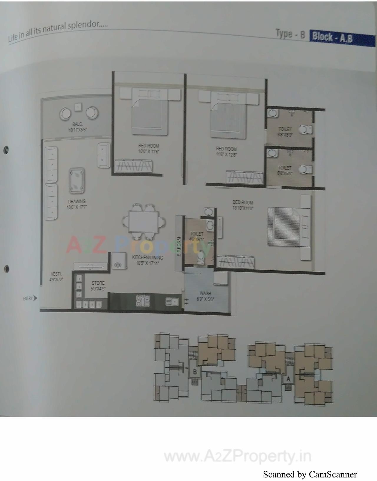 Layout of real estate project Shreedhar Nest located at Koteshwar, Ahmedabad, Gujarat