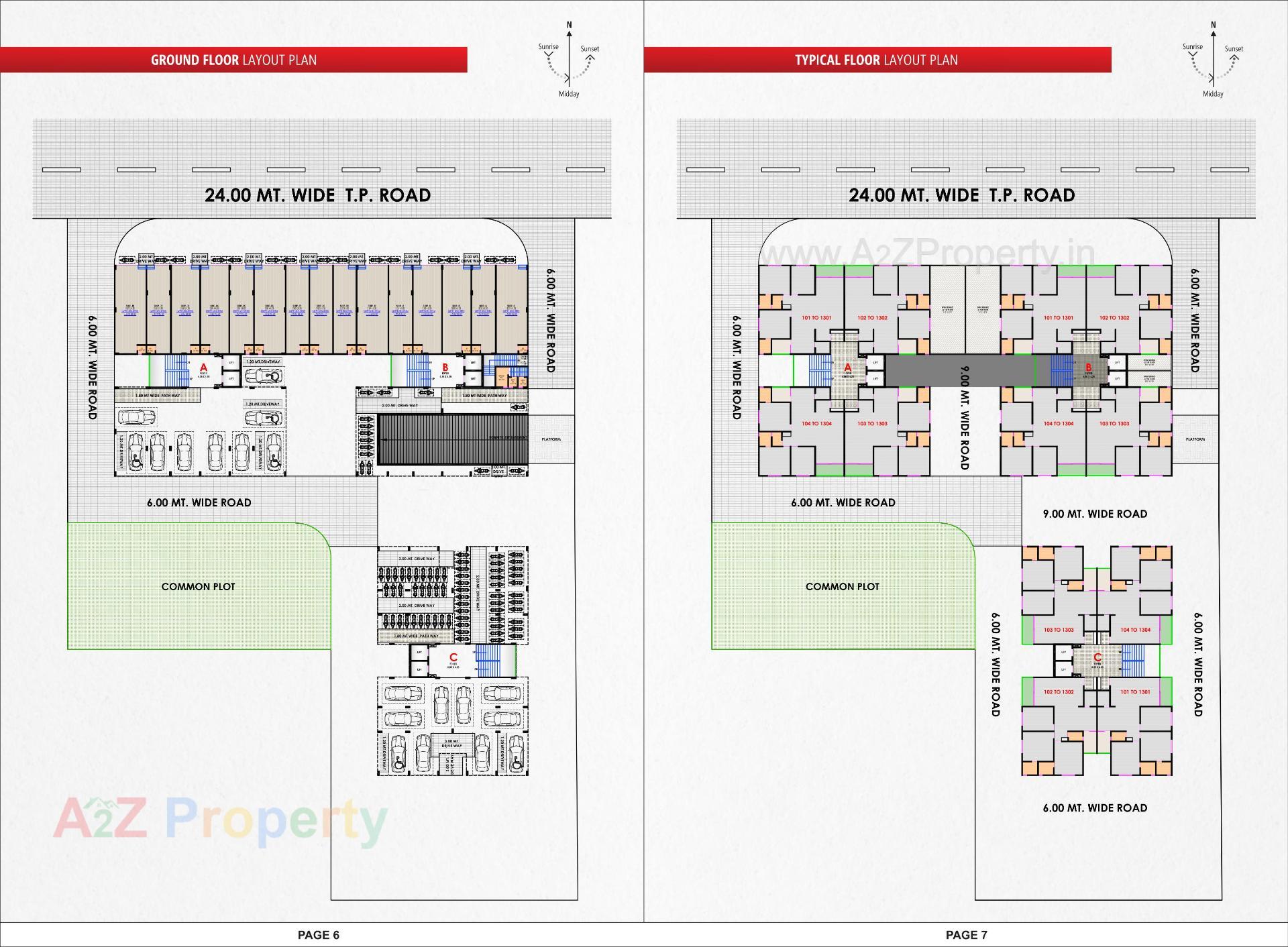 Layout of real estate project Shreedhar Parisar located at Odhav, Ahmedabad, Gujarat