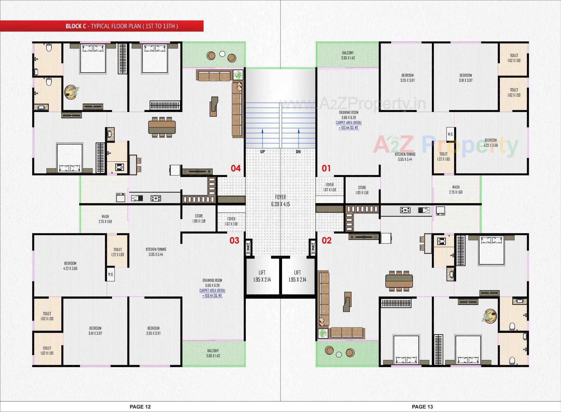 Layout of real estate project Shreedhar Parisar located at Odhav, Ahmedabad, Gujarat