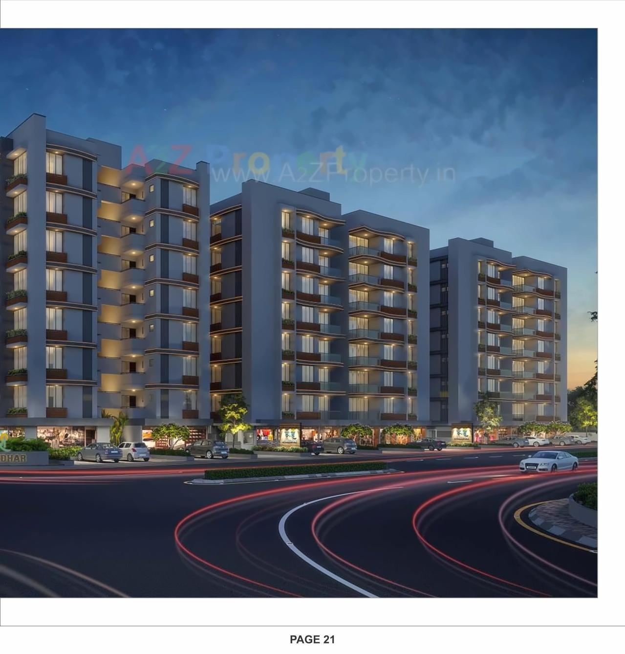 3D Elevation of real estate project Shreedhar Sparsh located at Odhav, Ahmedabad, Gujarat