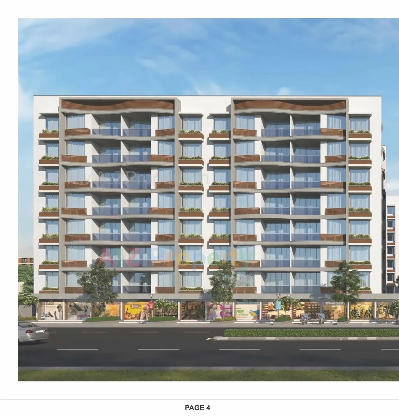 3D Elevation of real estate project Shreedhar Sparsh located at Odhav, Ahmedabad, Gujarat