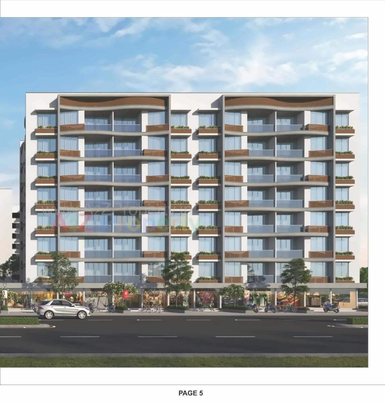 3D Elevation of real estate project Shreedhar Sparsh located at Odhav, Ahmedabad, Gujarat