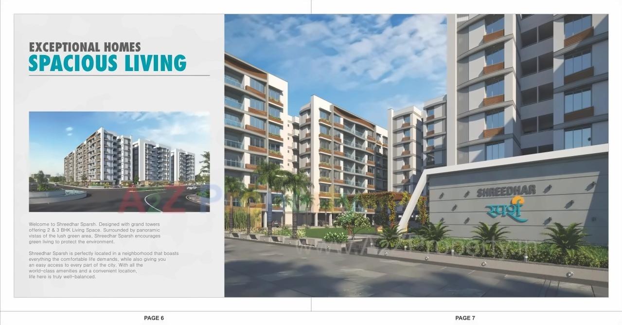 3D Elevation of real estate project Shreedhar Sparsh located at Odhav, Ahmedabad, Gujarat