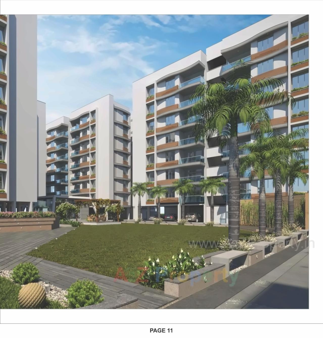 3D Elevation of real estate project Shreedhar Sparsh located at Odhav, Ahmedabad, Gujarat