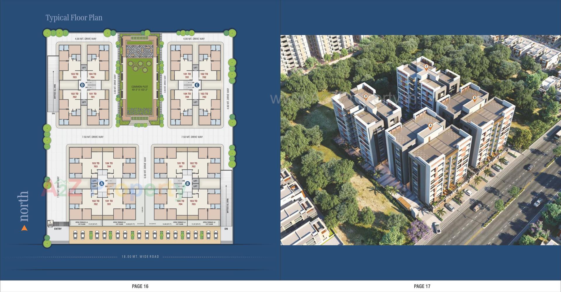 Layout of real estate project Shreedhar Star located at Odhav, Ahmedabad, Gujarat