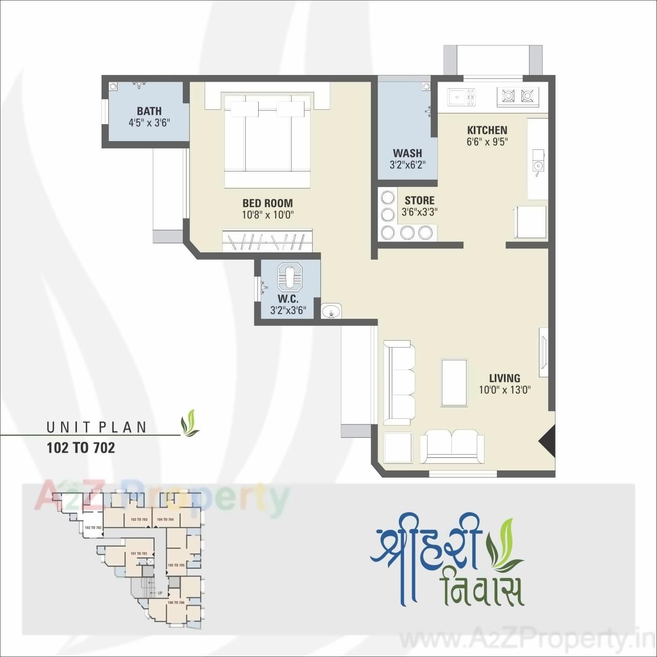 Layout of real estate project Shreehari Nivas located at Ghatlodia, Ahmedabad, Gujarat