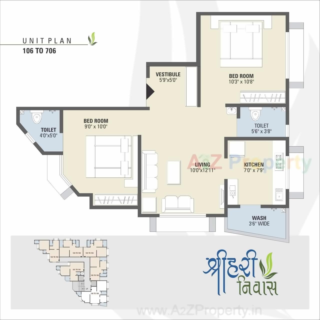 Layout of real estate project Shreehari Nivas located at Ghatlodia, Ahmedabad, Gujarat