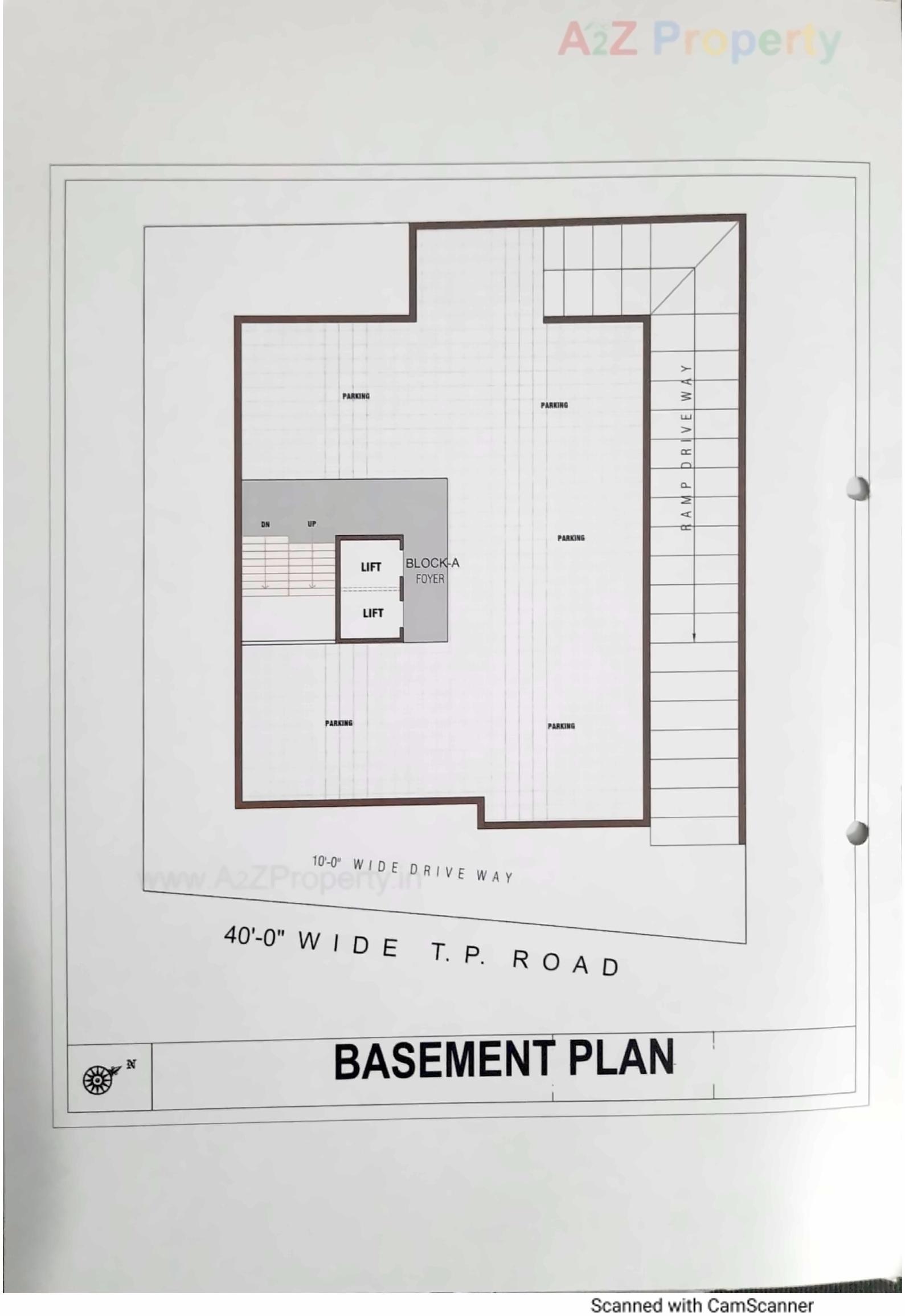 Layout of real estate project Shreehari Parisar located at Chandlodiya, Ahmedabad, Gujarat