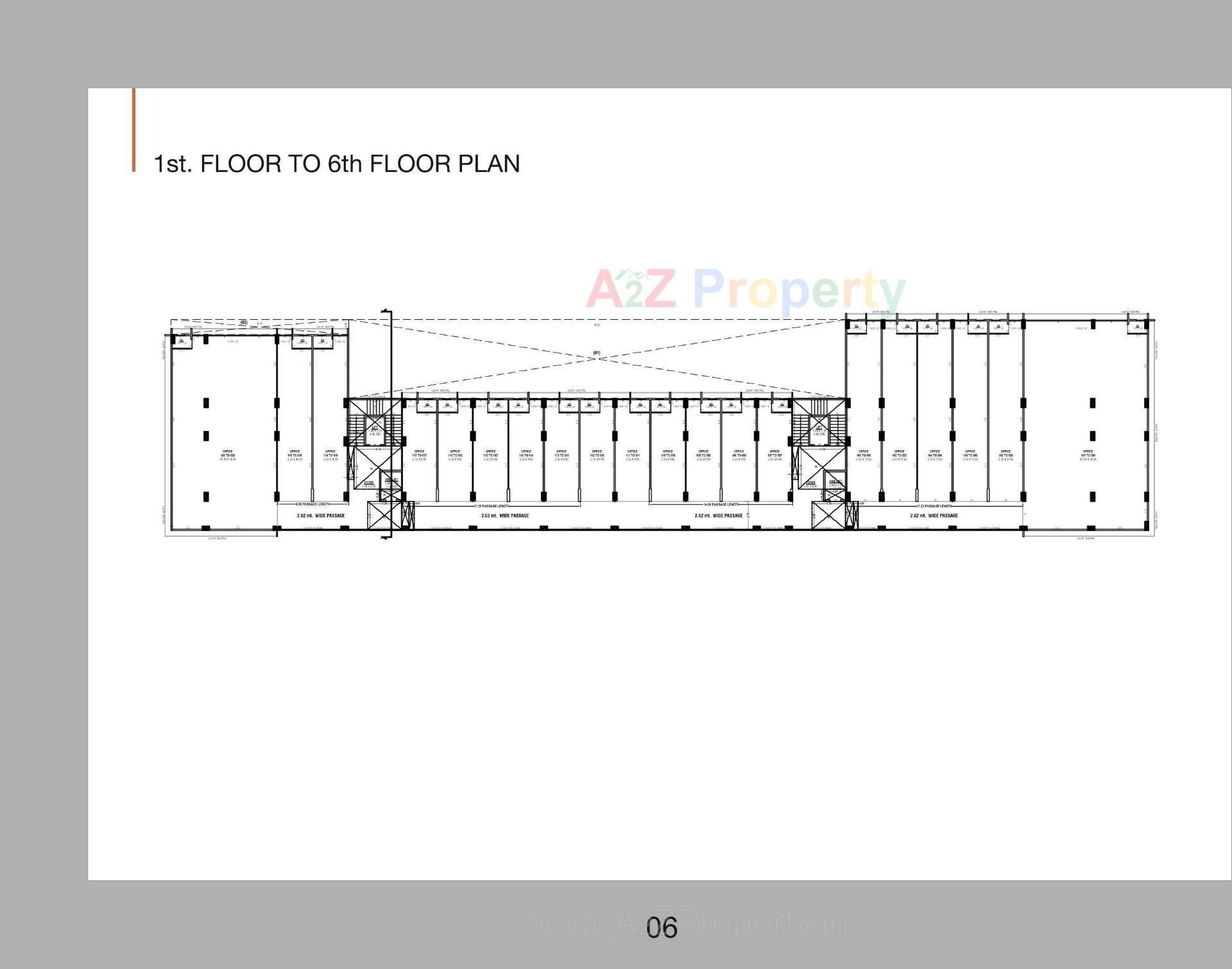 Layout of real estate project Shreeji Business Hub located at Hanspura, Ahmedabad, Gujarat