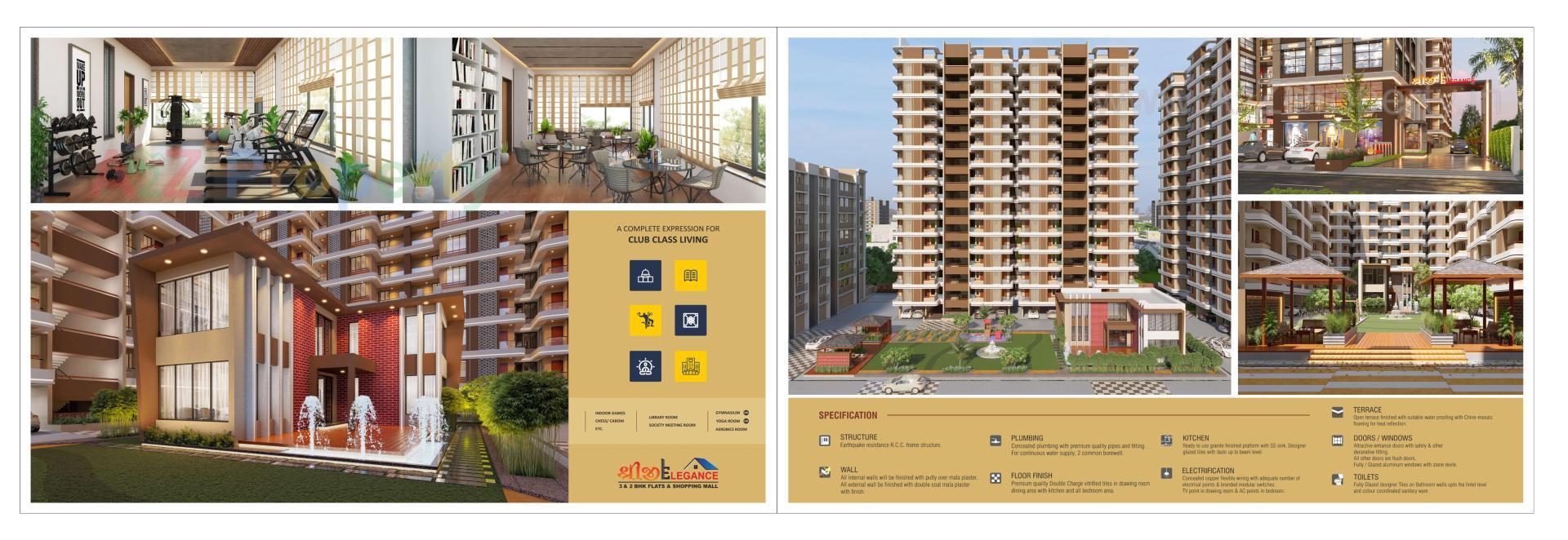  of real estate project Shreeji Elegance located at Hanspura, Ahmedabad, Gujarat