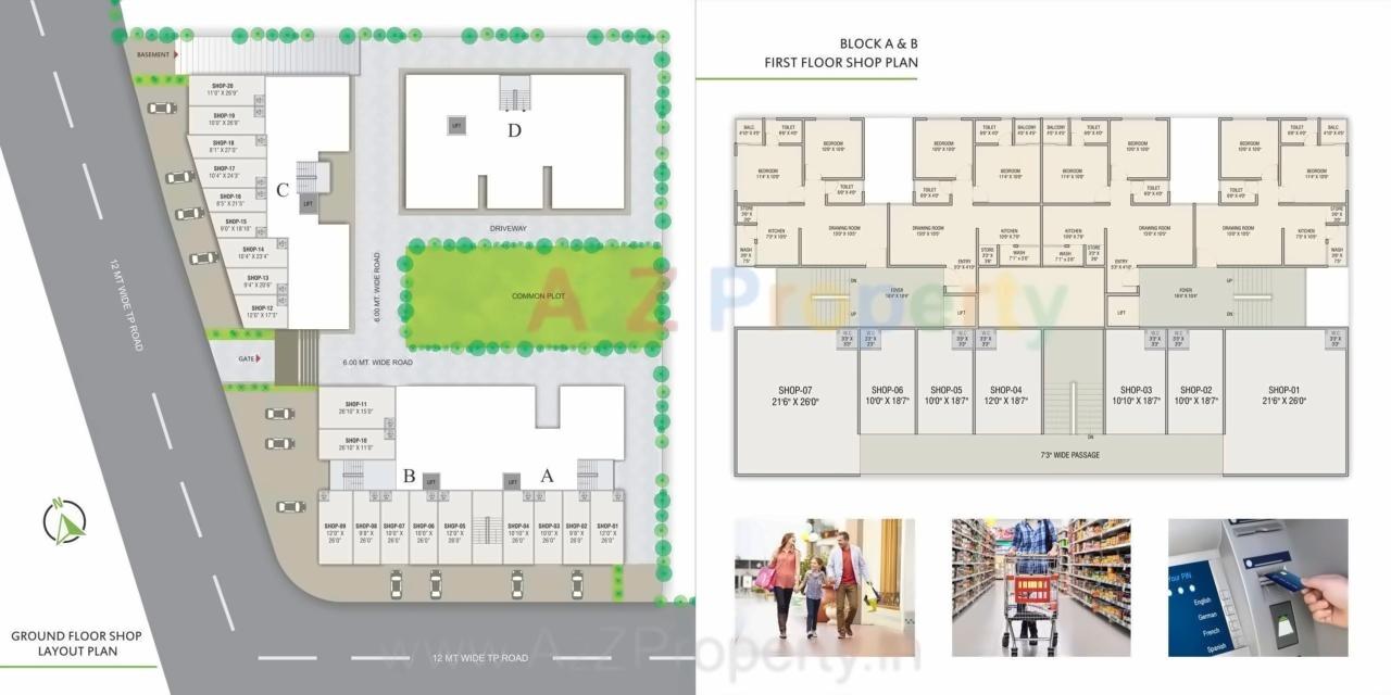 Layout of real estate project Shreeji Residency located at Vastral, Ahmedabad, Gujarat