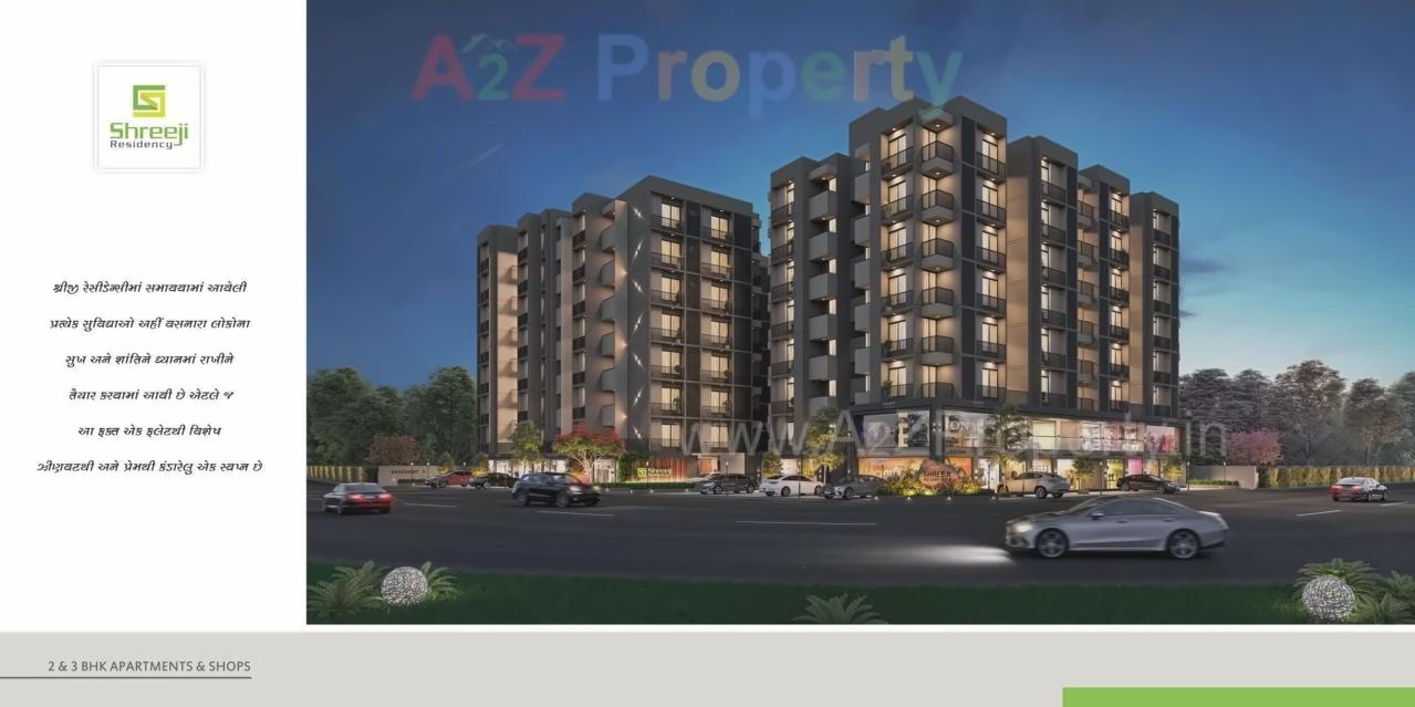 3D Elevation of real estate project Shreeji Residency located at Vastral, Ahmedabad, Gujarat