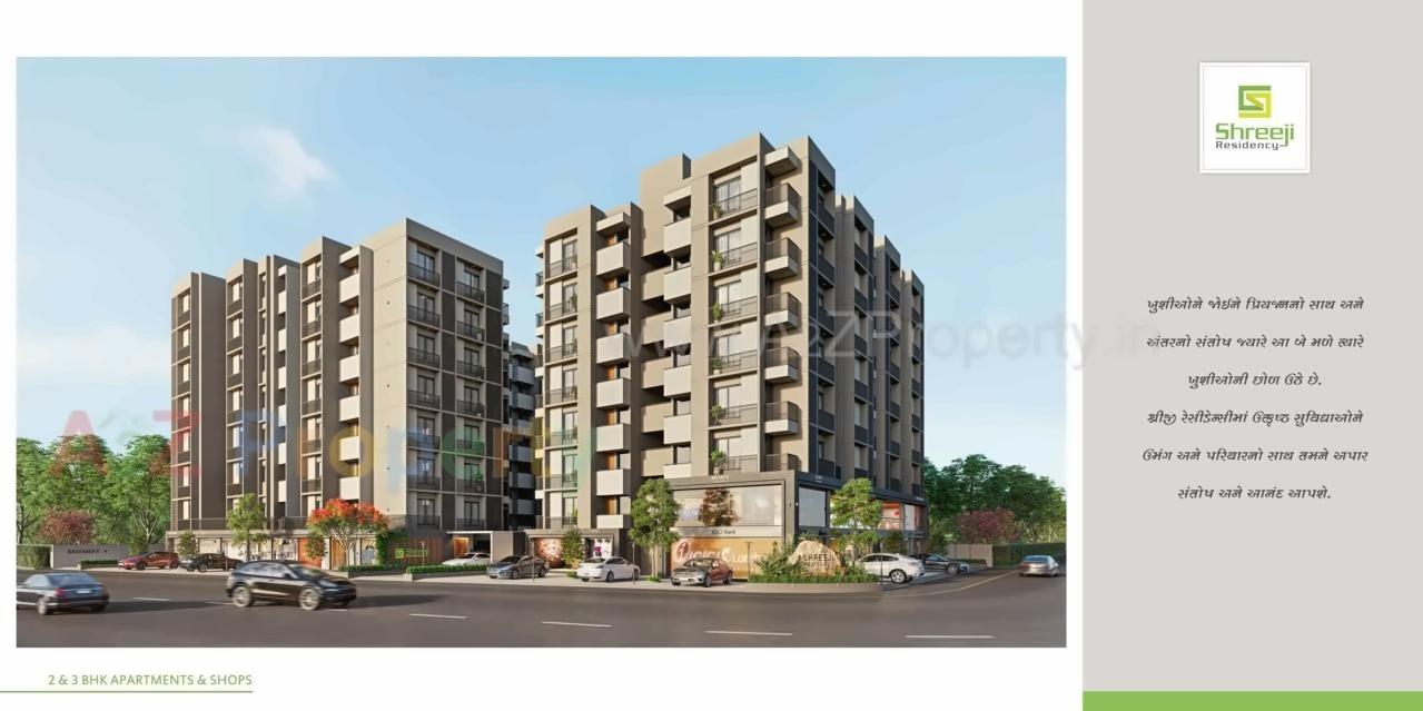 3D Elevation of real estate project Shreeji Residency located at Vastral, Ahmedabad, Gujarat
