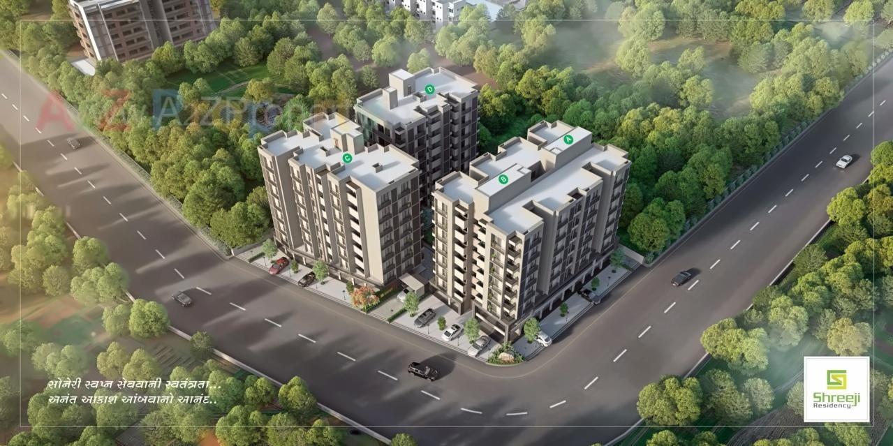 3D Elevation of real estate project Shreeji Residency located at Vastral, Ahmedabad, Gujarat
