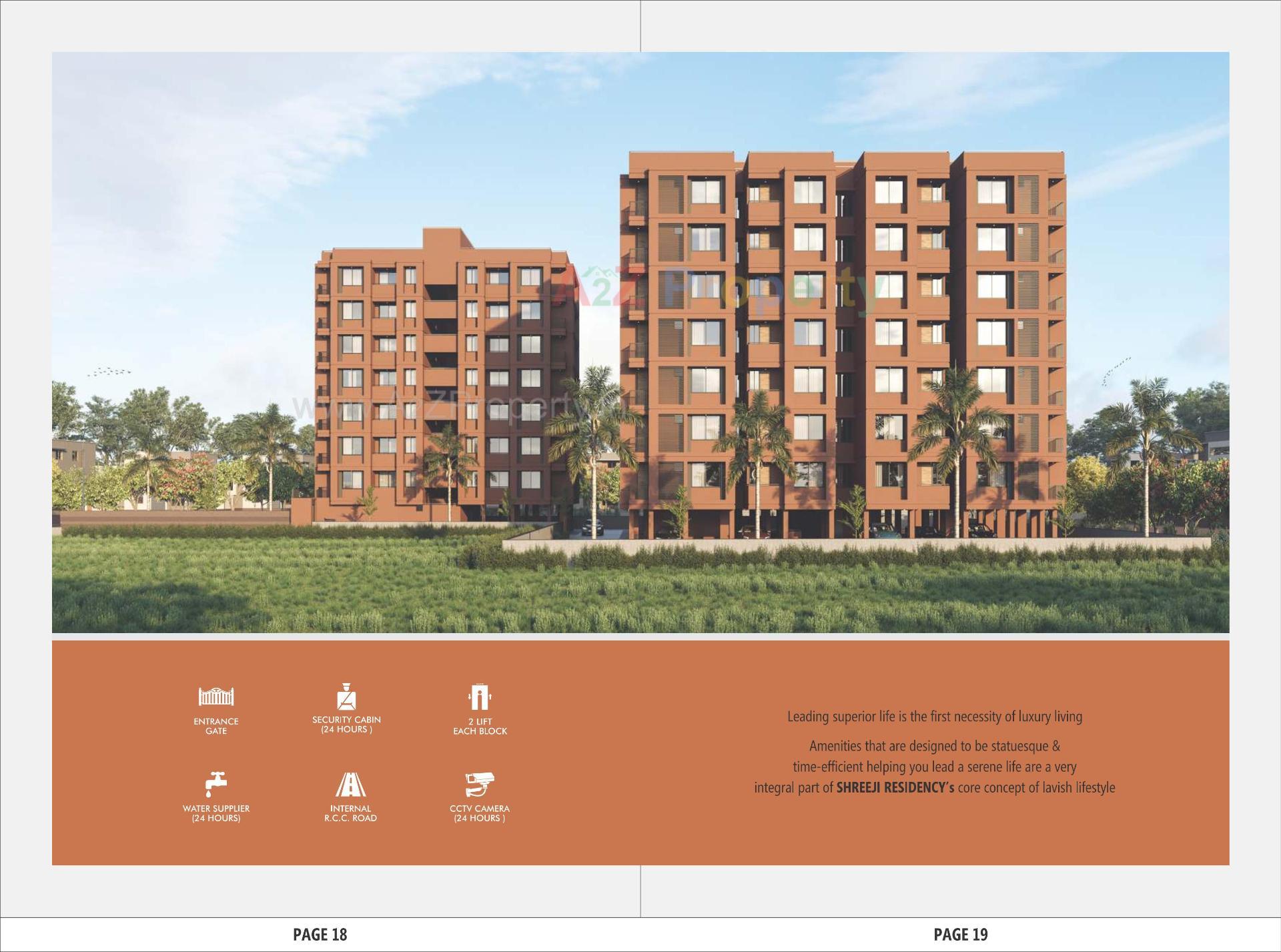 3D Elevation of real estate project Shreeji Residency located at Kathwada, Ahmedabad, Gujarat
