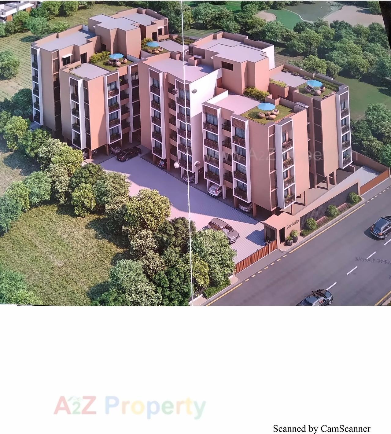 3D Elevation of real estate project Shreeji Sankalp located at Motera, Ahmedabad, Gujarat