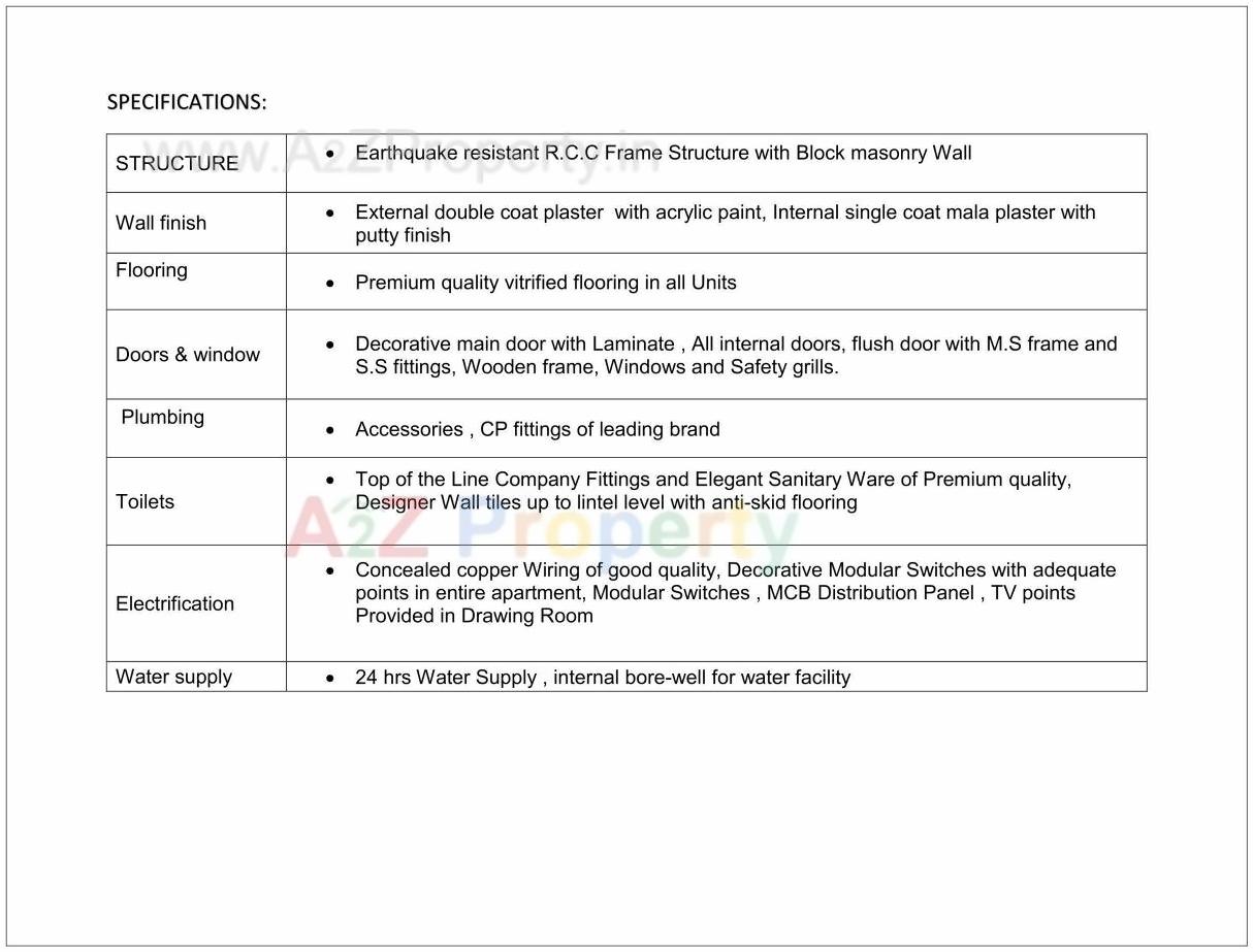 Project Specifications