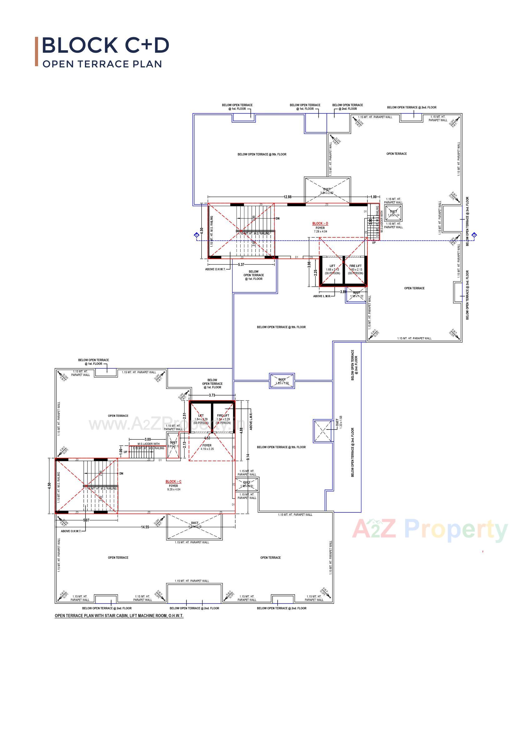 Layout of real estate project Shreeji Skyline located at Ramol, Ahmedabad, Gujarat