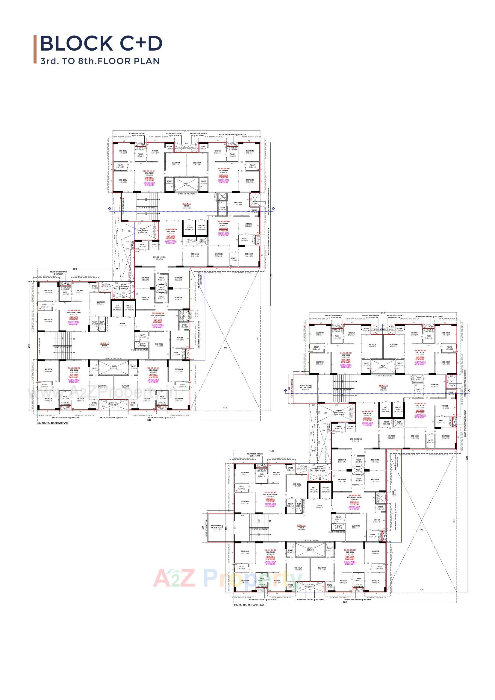 Layout of real estate project Shreeji Skyline located at Ramol, Ahmedabad, Gujarat