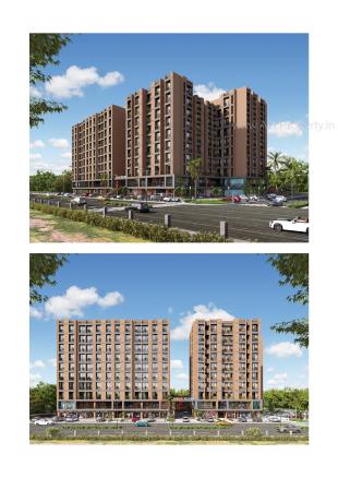 Elevation of real estate project Shreeji Skyline located at Ramol, Ahmedabad, Gujarat