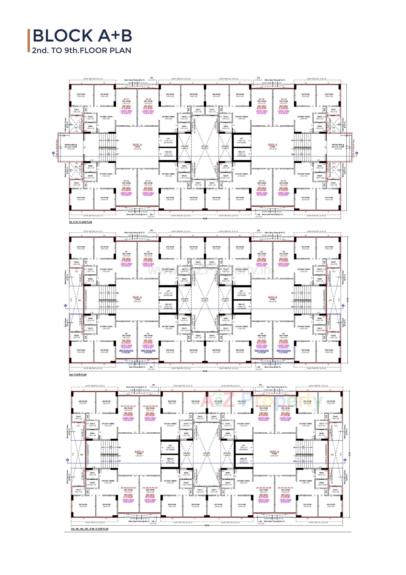 Layout of real estate project Shreeji Skyline located at Ramol, Ahmedabad, Gujarat