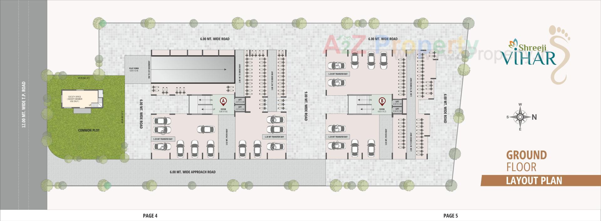 Layout of real estate project Shreeji Vihar located at Nikol, Ahmedabad, Gujarat