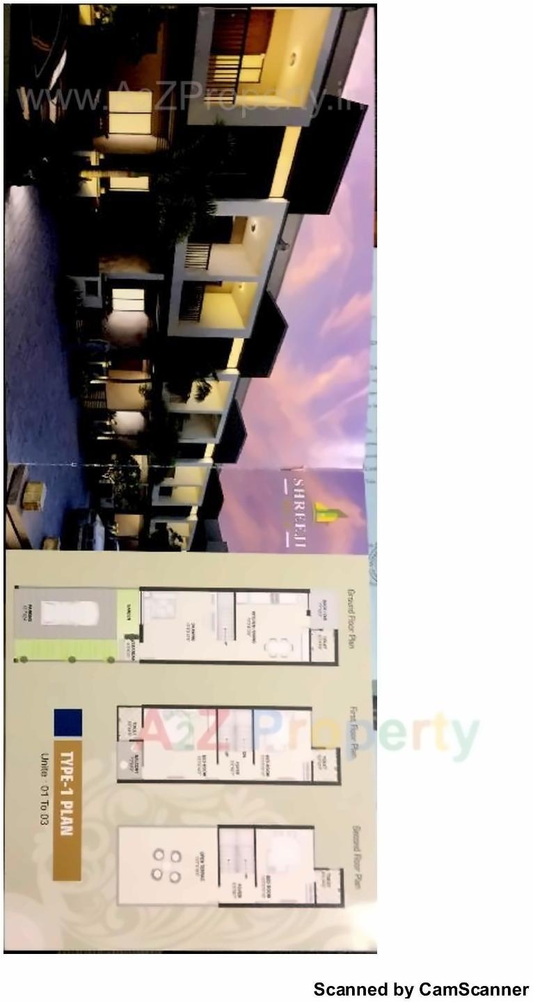 Layout of real estate project Shreeji Villa located at Singrva, Ahmedabad, Gujarat