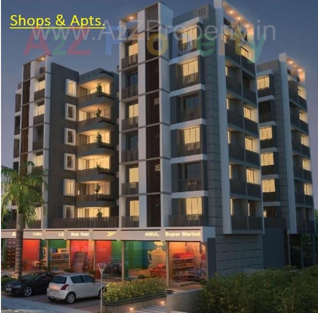 3D Elevation of real estate project Shreekunj Elegance located at Sola, Ahmedabad, Gujarat
