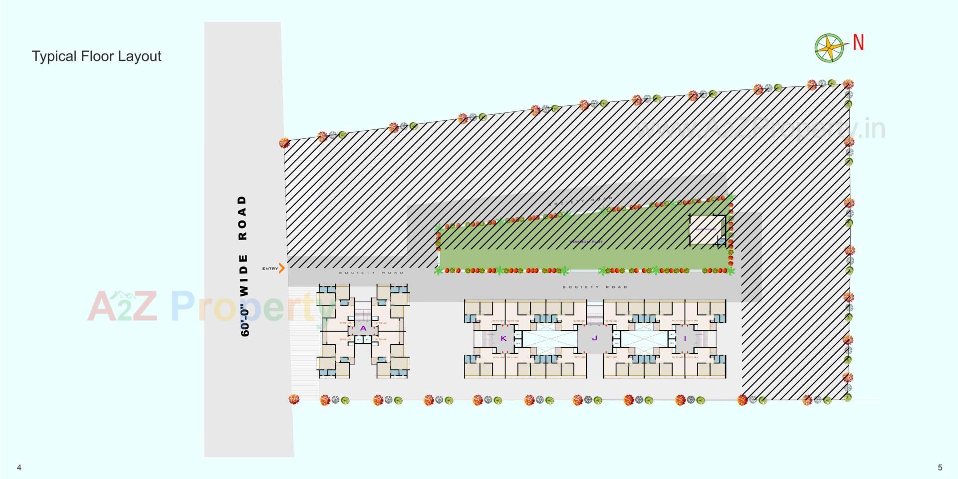 Layout of real estate project Shreem Avdhesh located at Odhav-r-s-no--197, Ahmedabad, Gujarat