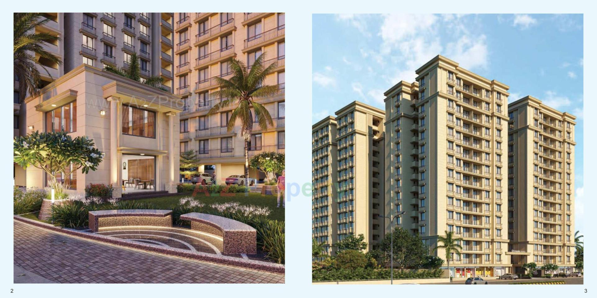 3D Elevation of real estate project Shreem Avdhesh located at Odhav-rs-no-197-t-p-no-43, Ahmedabad, Gujarat