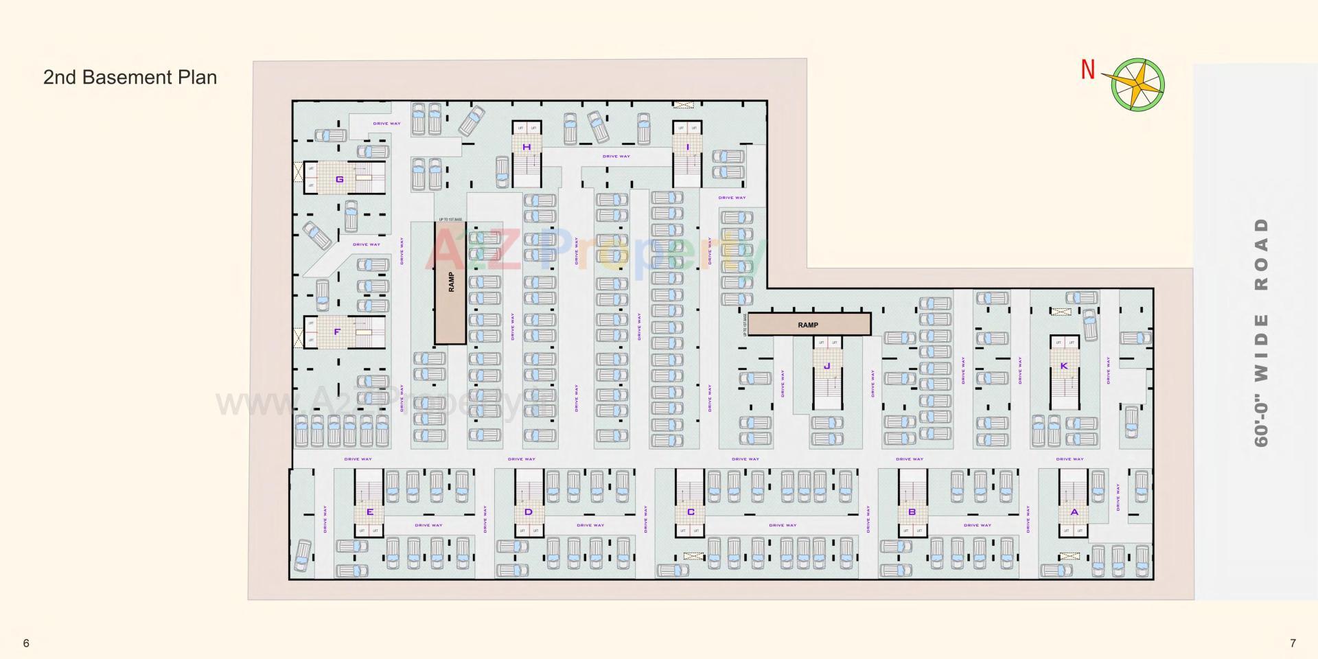 Layout of real estate project Shreem Luxuria located at Hanspura, Ahmedabad, Gujarat