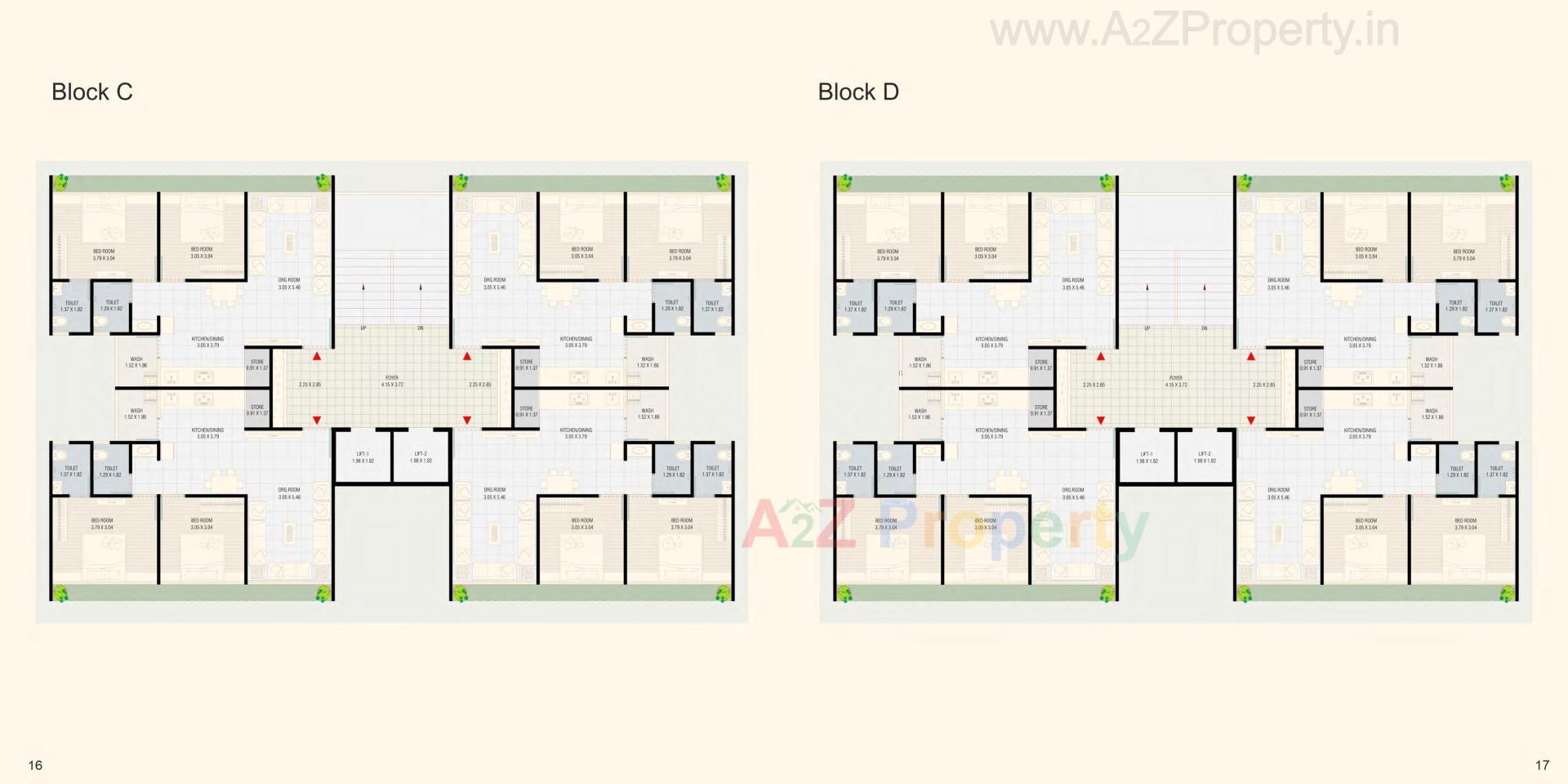 Layout of real estate project Shreem Luxuria located at Hanspura, Ahmedabad, Gujarat