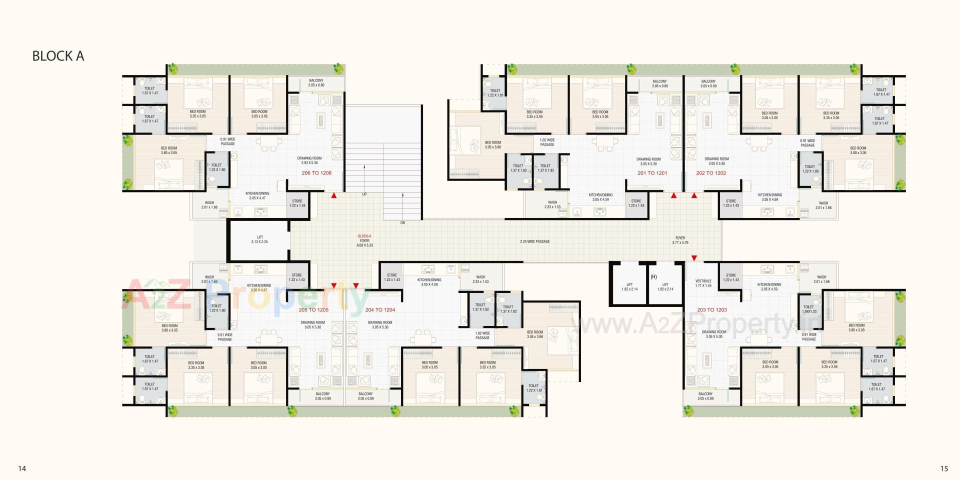 Layout of real estate project Shreem Luxuria located at Hanspura, Ahmedabad, Gujarat