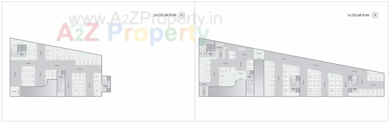 Layout of real estate project Shreemaan Arcade located at Hathijan, Ahmedabad, Gujarat