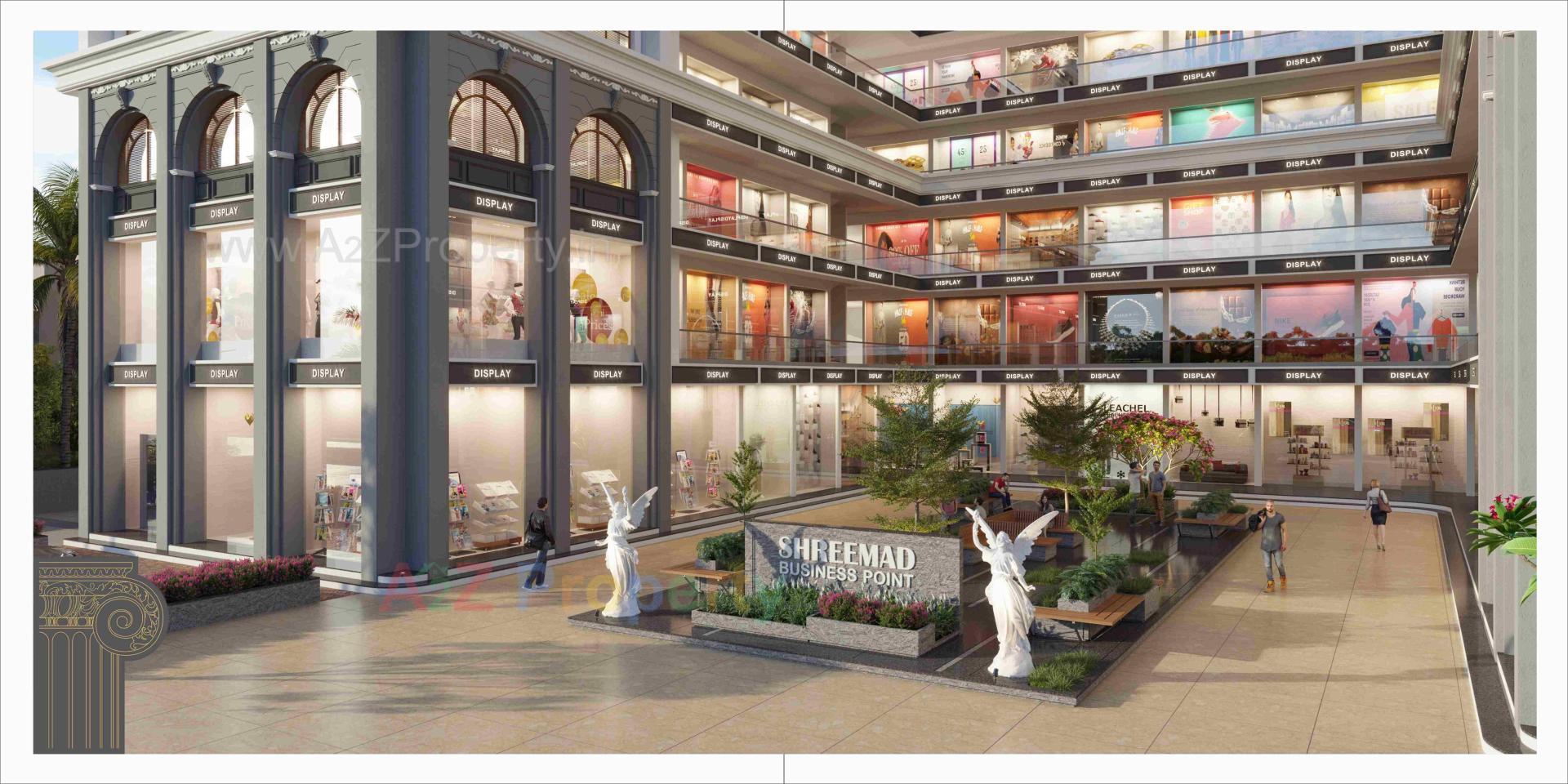 3D Elevation of real estate project Shreemad Business Point located at Hanspura, Ahmedabad, Gujarat