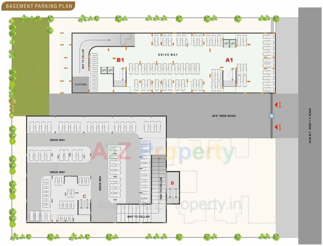 Layout of real estate project Shreemad Elegance located at Nikol, Ahmedabad, Gujarat