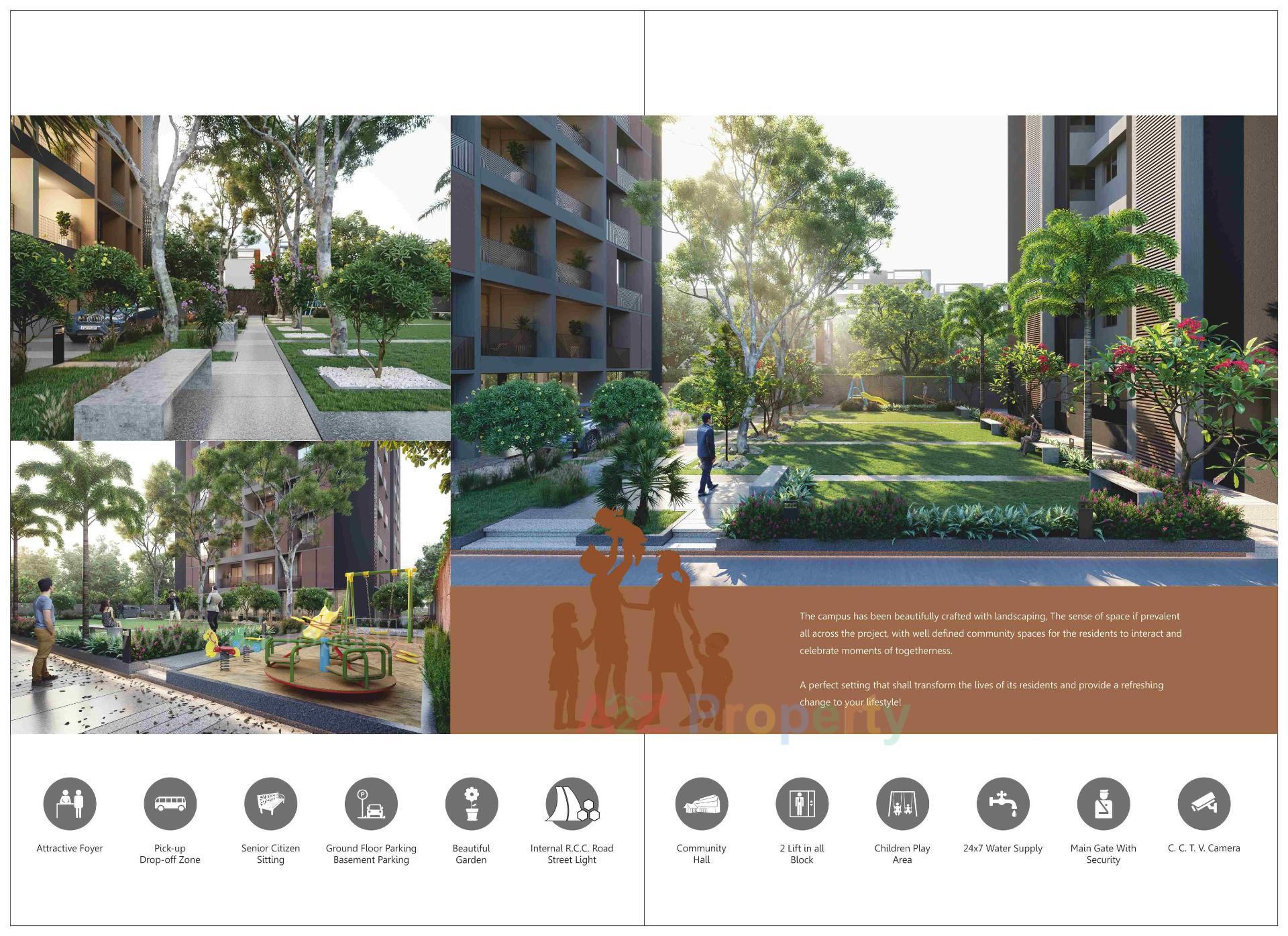 3D Elevation of real estate project Shreenand Atria located at Sanand, Ahmedabad, Gujarat