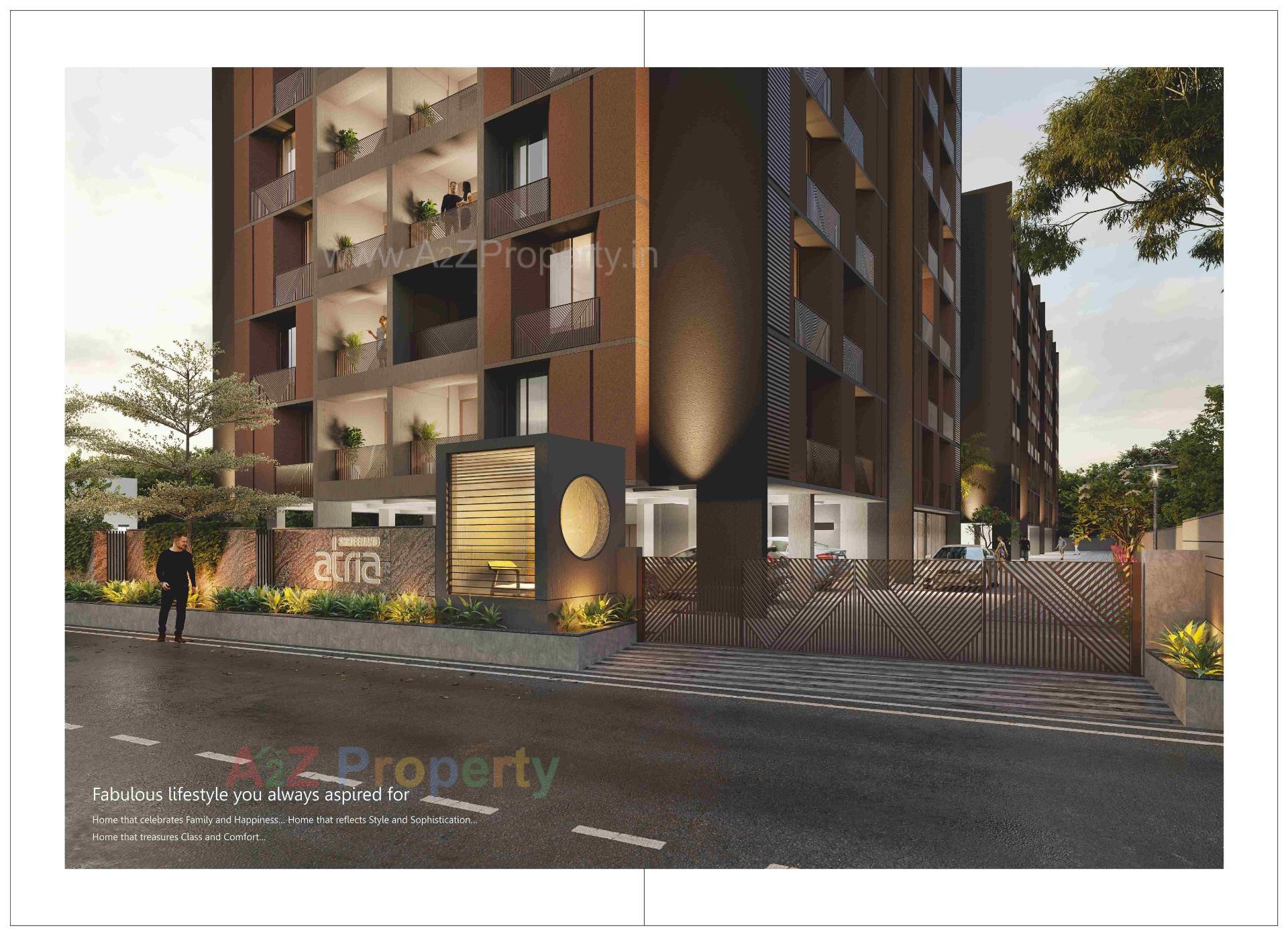 3D Elevation of real estate project Shreenand Atria located at Sanand, Ahmedabad, Gujarat