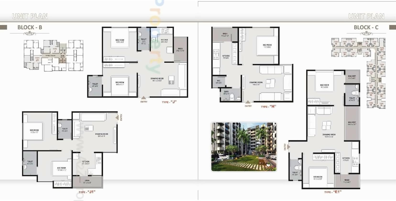 Layout of real estate project Shreenand Heights located at Ramol, Ahmedabad, Gujarat