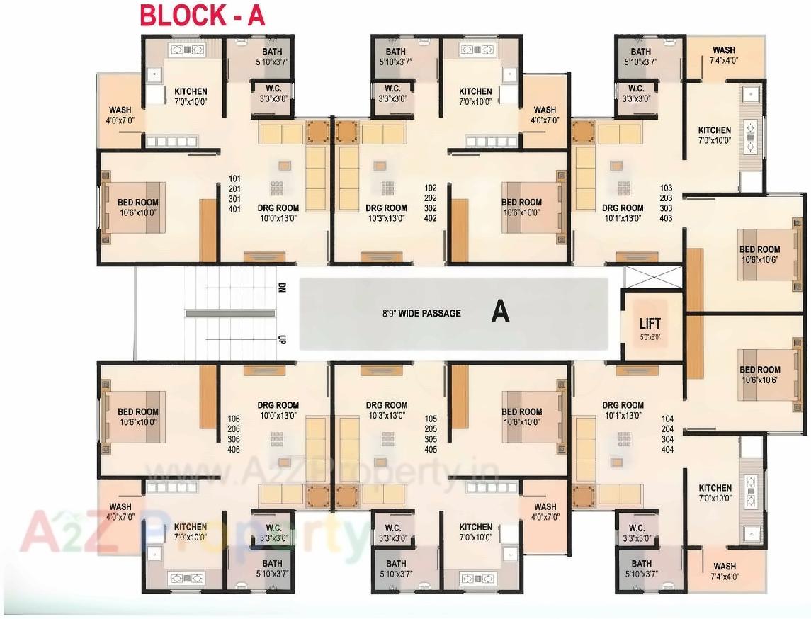 Layout of real estate project Shreenath Residency located at Singrva, Ahmedabad, Gujarat