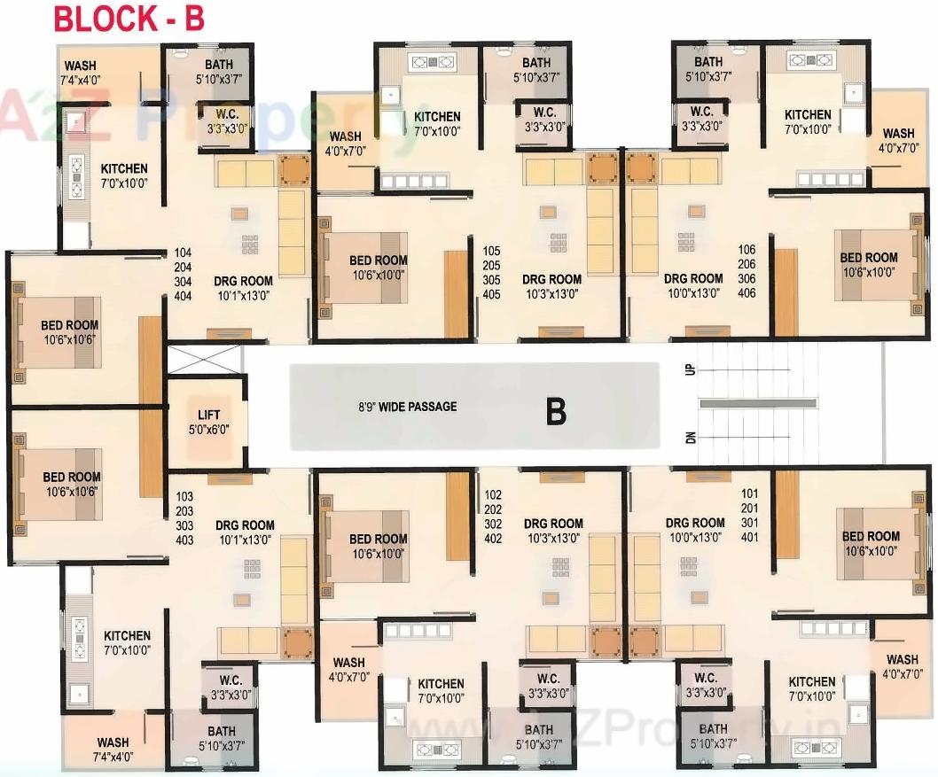 Layout of real estate project Shreenath Residency located at Singrva, Ahmedabad, Gujarat