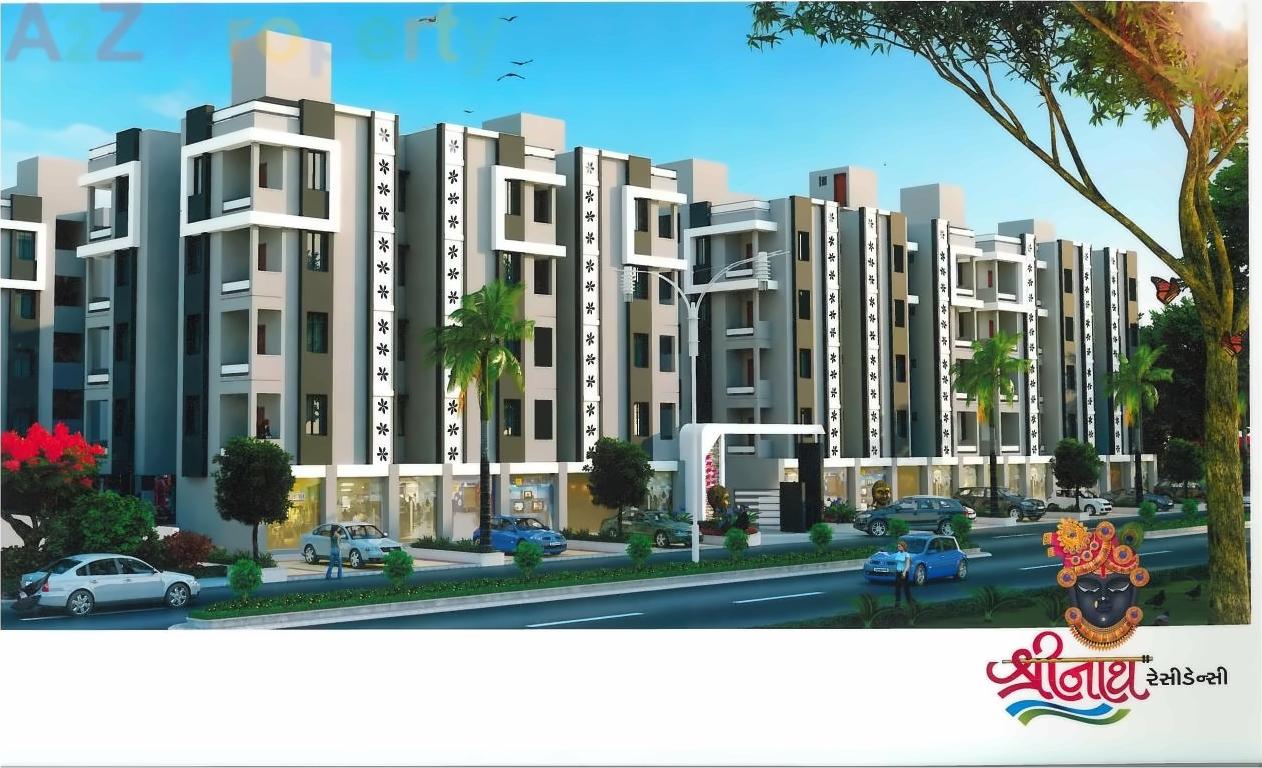 3D Elevation of real estate project Shreenath Residency located at Singrva, Ahmedabad, Gujarat
